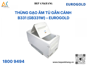 Thùng gạo âm tủ gắn cánh, ray âm giảm chấn B331 (GB331W) – Eurogold
